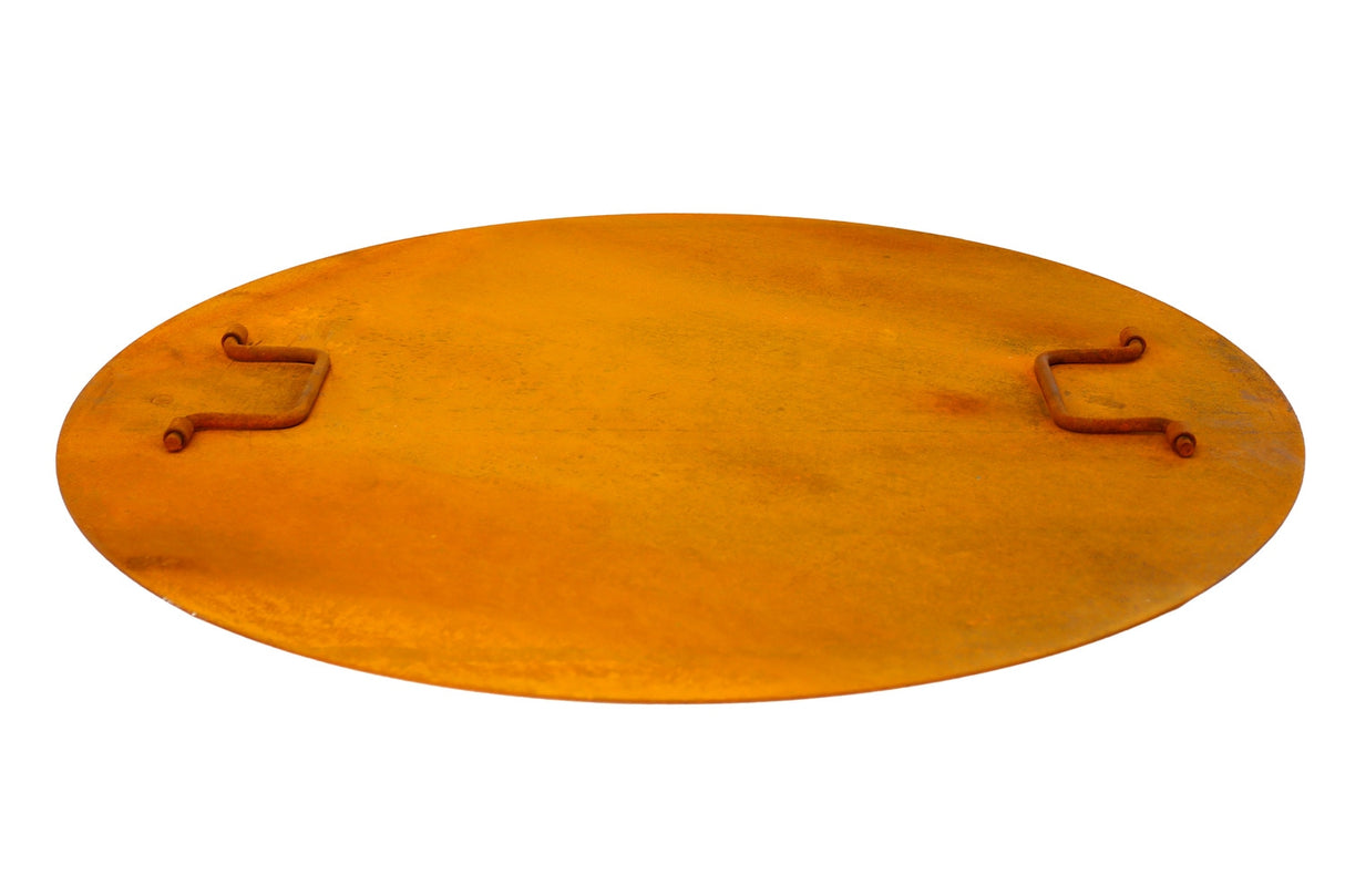 The Roma Fire Pit, Half-Grill and Lid Bundle