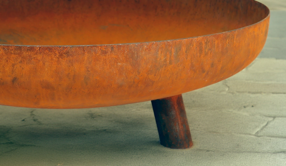The Roma Fire Pit, Half-Grill and Lid Bundle